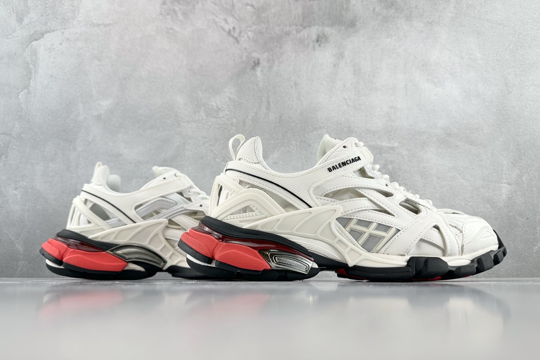 VG 520 Balenciaga 巴黎世家 Track.2 老爹鞋 白红 568614 W2GN3 9610