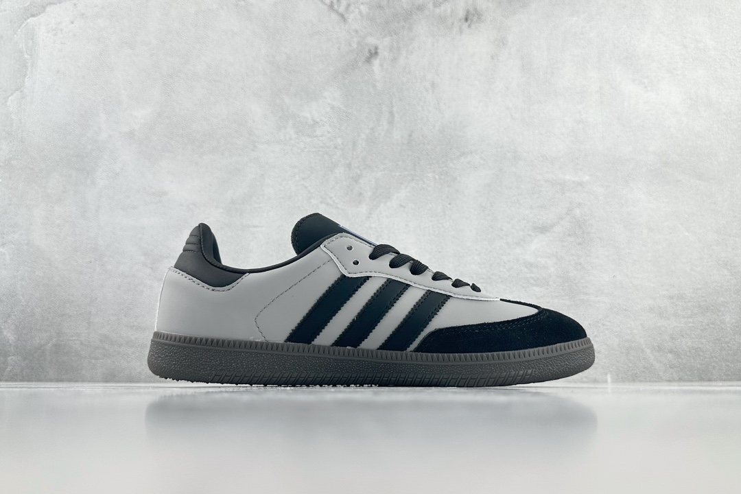 出口订单【定制球鞋】 adidas originals Samba OG 蒸汽木偶雨中华尔兹 黑灰 B75807