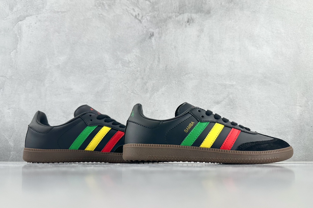 Ajax x adidas originals Samba OG ”Three LittleBirds” joint black, yellow and red GX2913