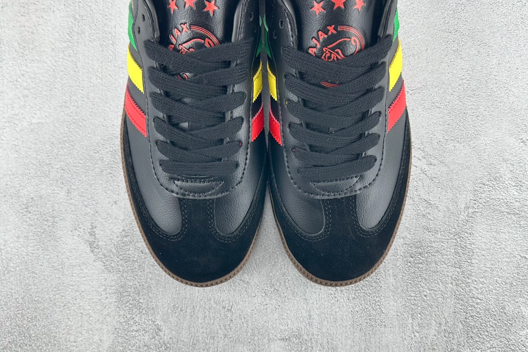 Ajax x adidas originals Samba OG ”Three LittleBirds” joint black, yellow and red GX2913