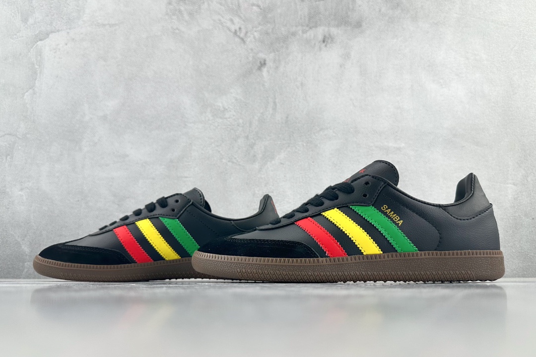 Ajax x adidas originals Samba OG ”Three LittleBirds” joint black, yellow and red GX2913