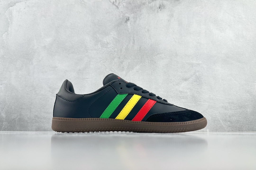 Ajax x adidas originals Samba OG ”Three LittleBirds” joint black, yellow and red GX2913