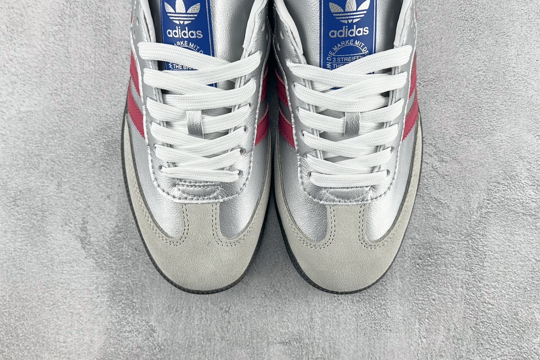 150 出口订单【定制球鞋】 adidas originals Samba OG 莓刻银河Y2K 辣妹风 银粉 IG1024