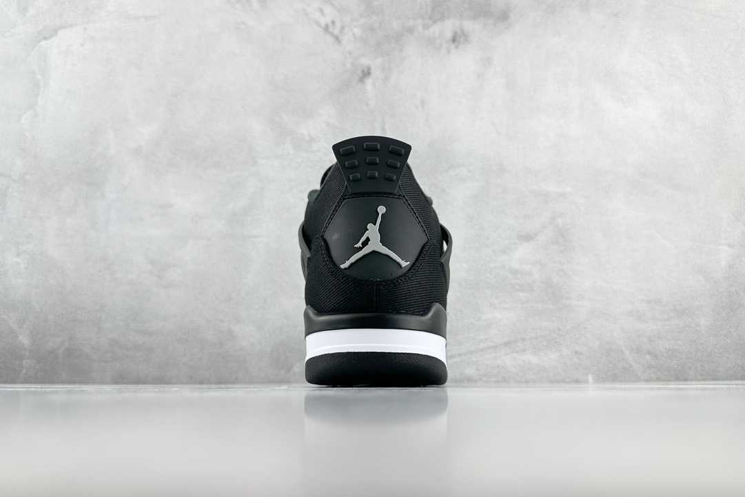 300 Kw 外贸特供尺码含49.5 50.5 Air Jordan 4 Retro "Black Canvas" 黑帆布 DH7138-006