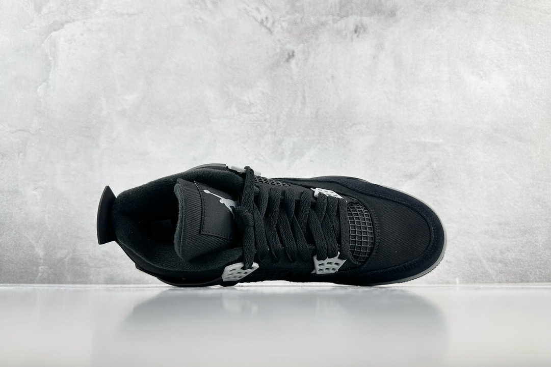 300 Kw 外贸特供尺码含49.5 50.5 Air Jordan 4 Retro "Black Canvas" 黑帆布 DH7138-006