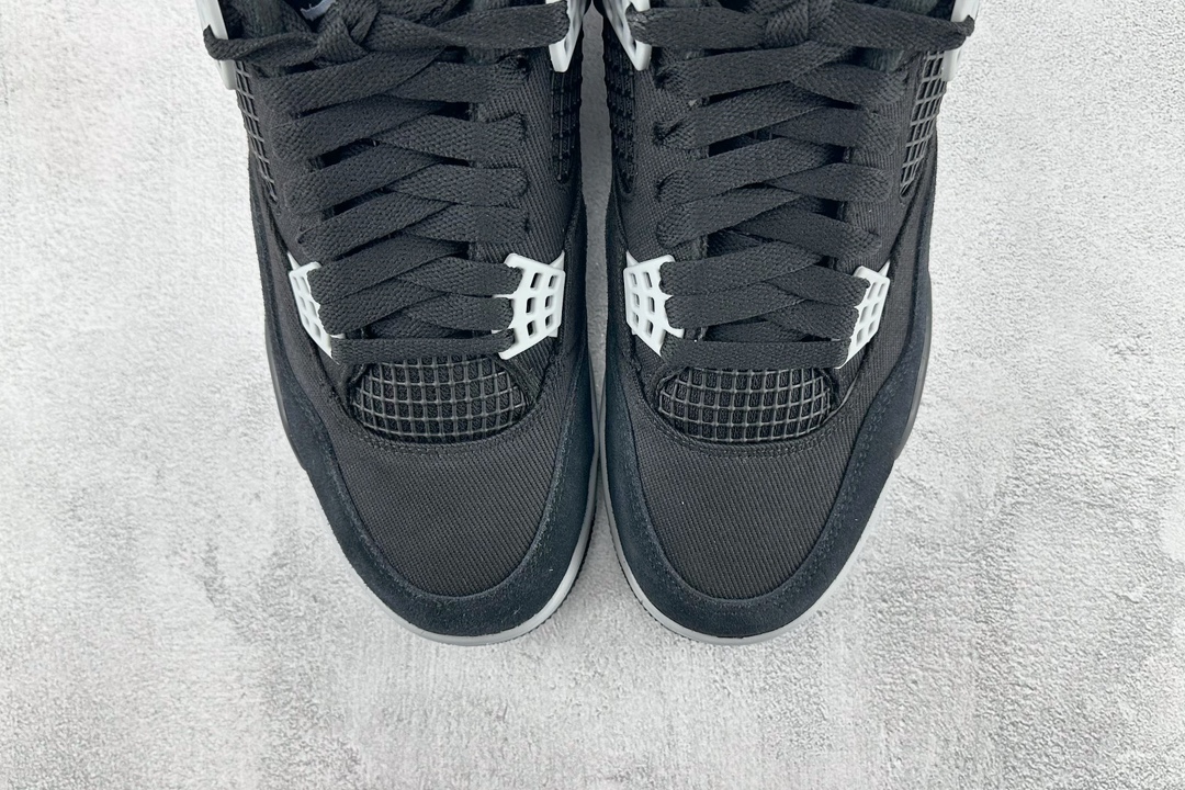 300 Kw 外贸特供尺码含49.5 50.5 Air Jordan 4 Retro "Black Canvas" 黑帆布 DH7138-006