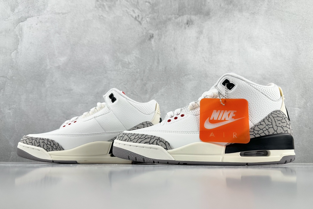 300 Jordan Air Jordan 3 Retro "white Cement Reimagined" 白水泥 GS 白灰色 DN3707-100