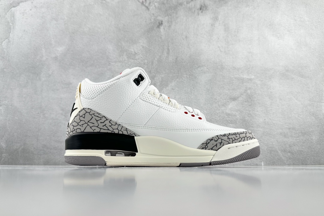 300 Jordan Air Jordan 3 Retro "white Cement Reimagined" 白水泥 GS 白灰色 DN3707-100