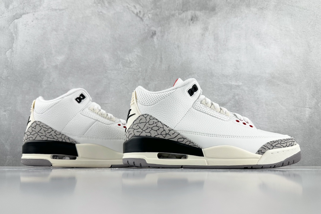 300 Jordan Air Jordan 3 Retro "white Cement Reimagined" 白水泥 GS 白灰色 DN3707-100