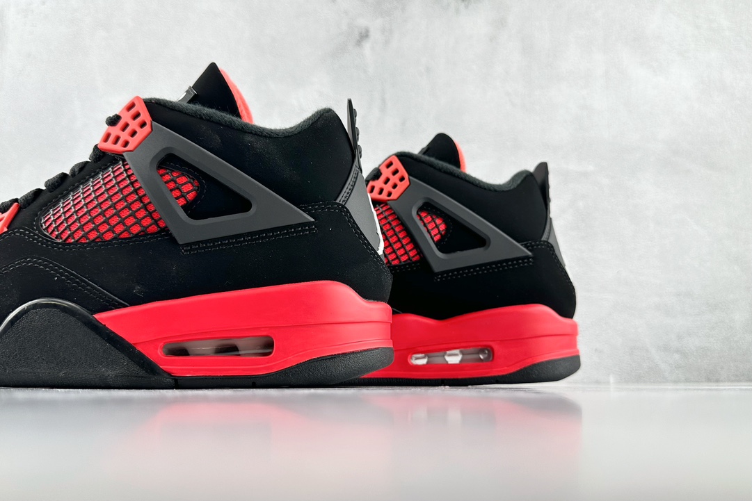 300 Jordan Air Jordan 4 retro "'red thunder"' 红雷电 黑红 CT8527-016