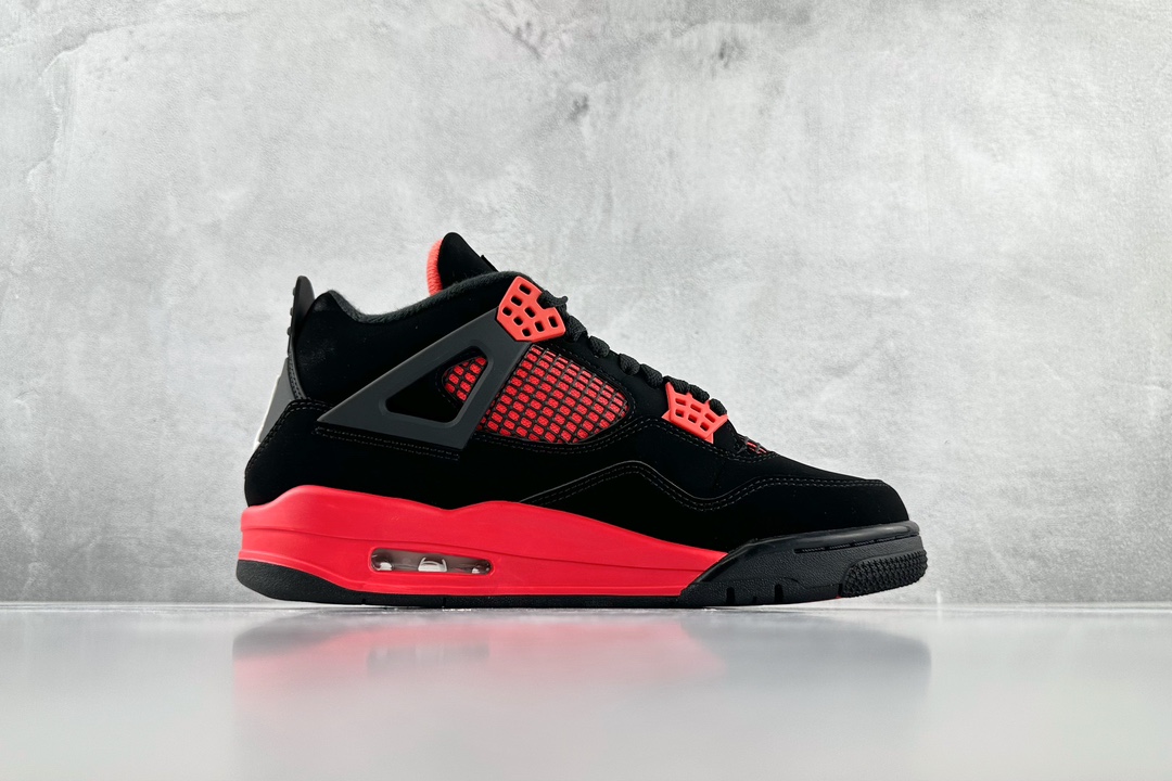 300 Jordan Air Jordan 4 retro "'red thunder"' 红雷电 黑红 CT8527-016