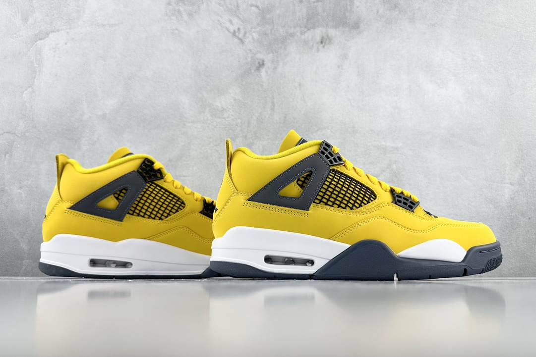 300 Jordan Air Jordan 4 retro "tour vellow'" 电母黑黄 CT852-700