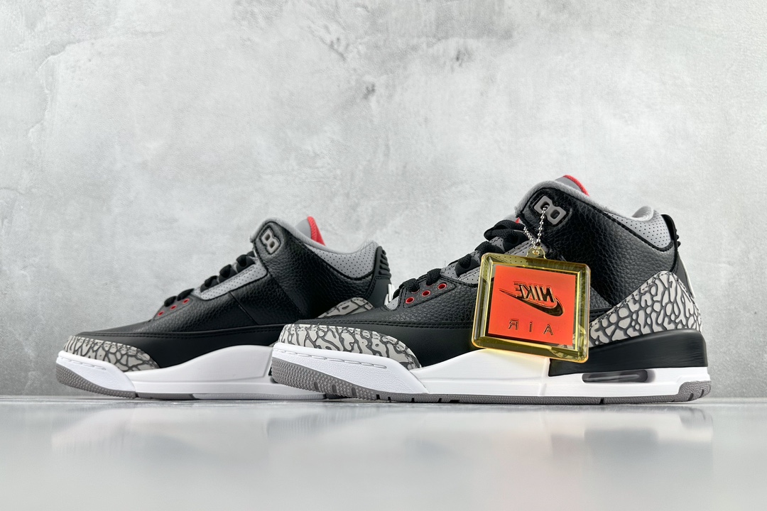 300 Air Jordan 3 Retro "Black Cement" 黑水泥 854262-001