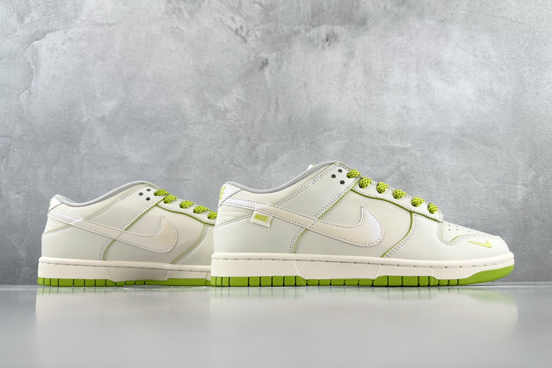 280 定制 Nike Dunk Low 珠光 白绿 KK0517-008