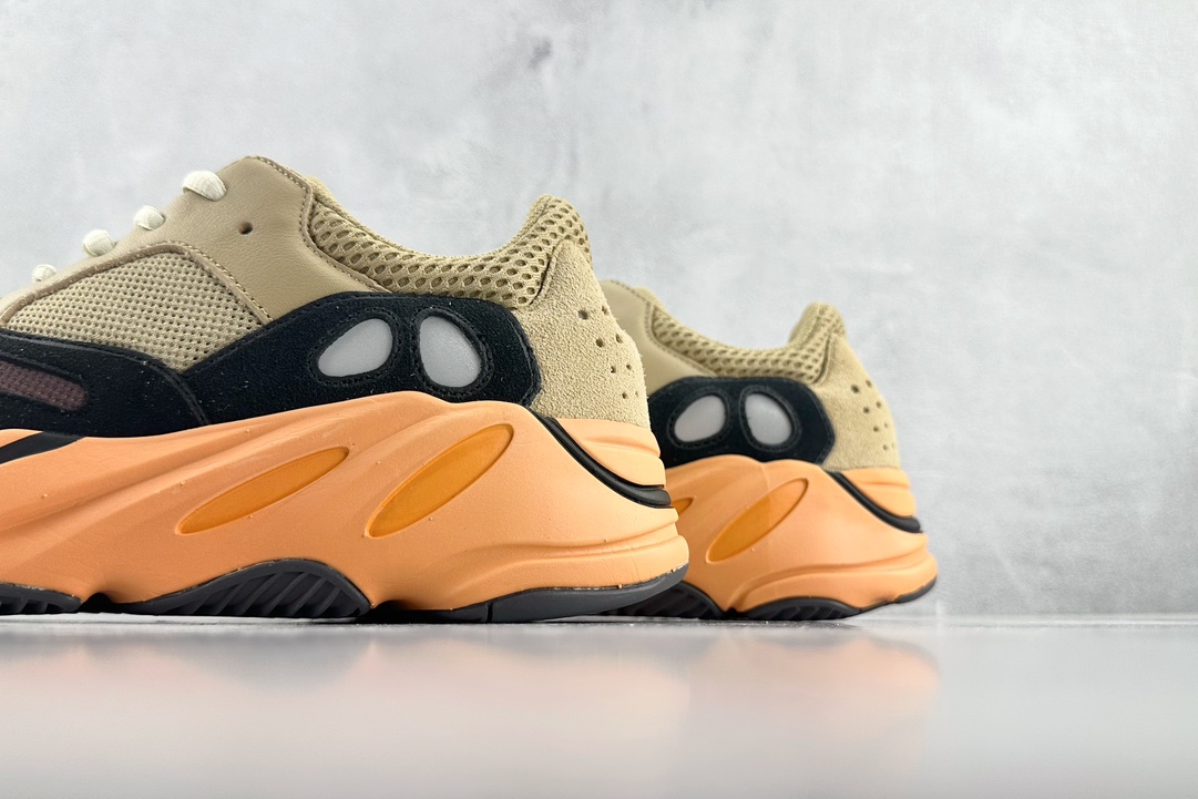 adidas originals Yeezy boost 700 ”Enflame Amber” brown, yellow and black GW0297