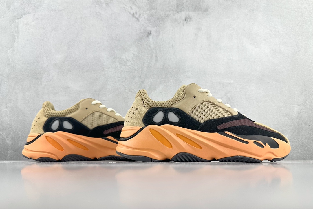 adidas originals Yeezy boost 700 ”Enflame Amber” brown, yellow and black GW0297