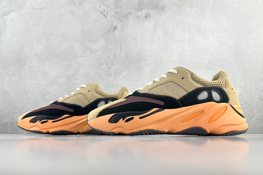 adidas originals Yeezy boost 700 ”Enflame Amber” brown, yellow and black GW0297