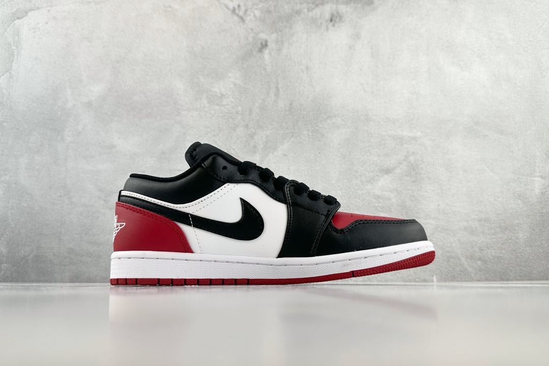 Jordan Air Jordan 1 Low ”Bred Toe” Black and Red Toe 553558-161