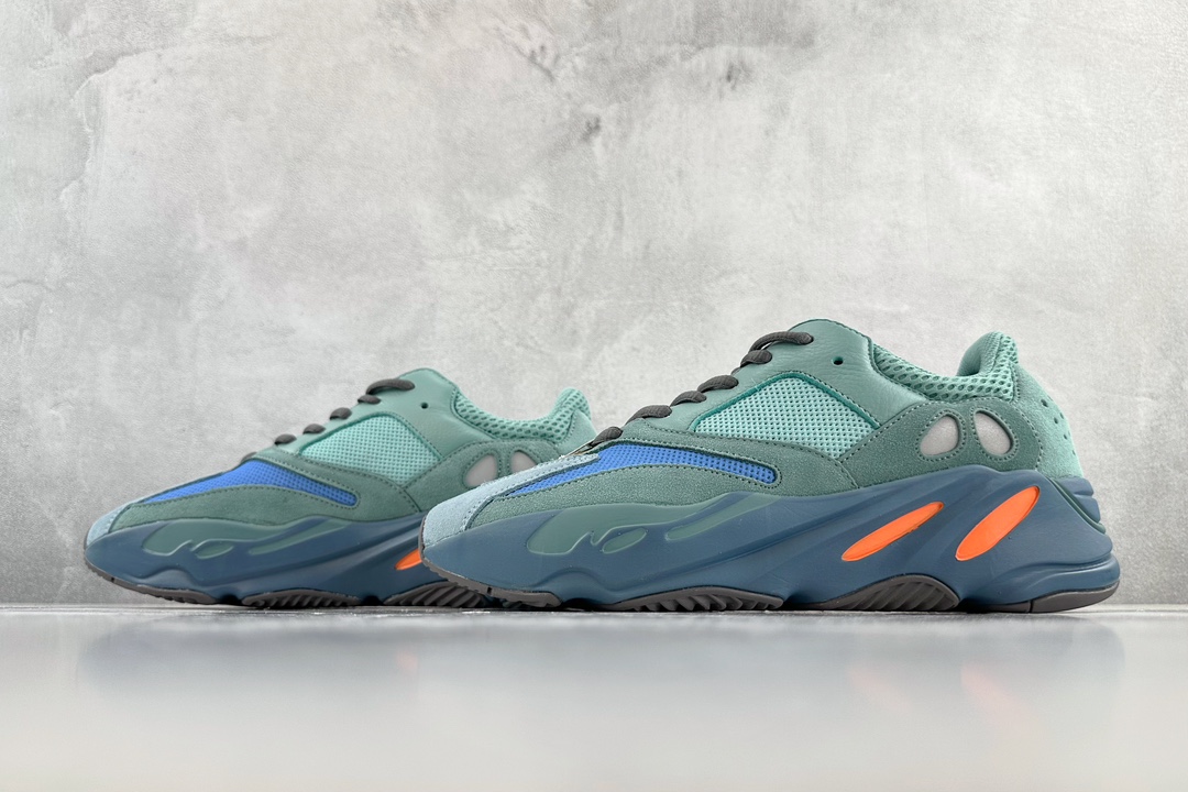 290 adidas originals Yeezy boost 700 青铜器 ”Faded Azure”'橄榄绿 GZ2002