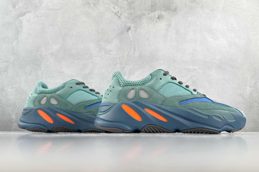 290 adidas originals Yeezy boost 700 青铜器 ”Faded Azure”'橄榄绿 GZ2002