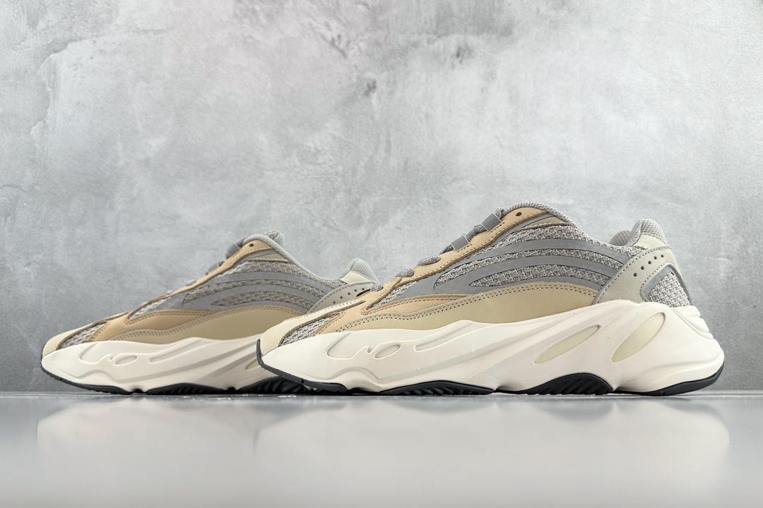 adidas originals Yeezy boost 700 V2 brown, gray, white and cream ”Cream” GY7924