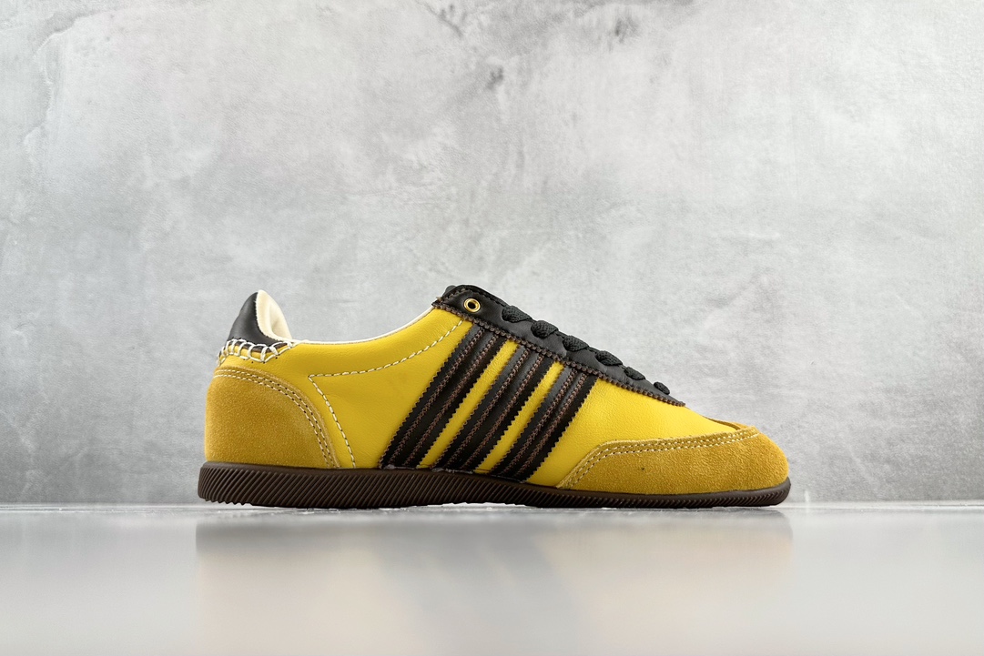 R版出口订单WalesBonnerxadidasoriginalsJapan黄棕色货号GY5752尺码3