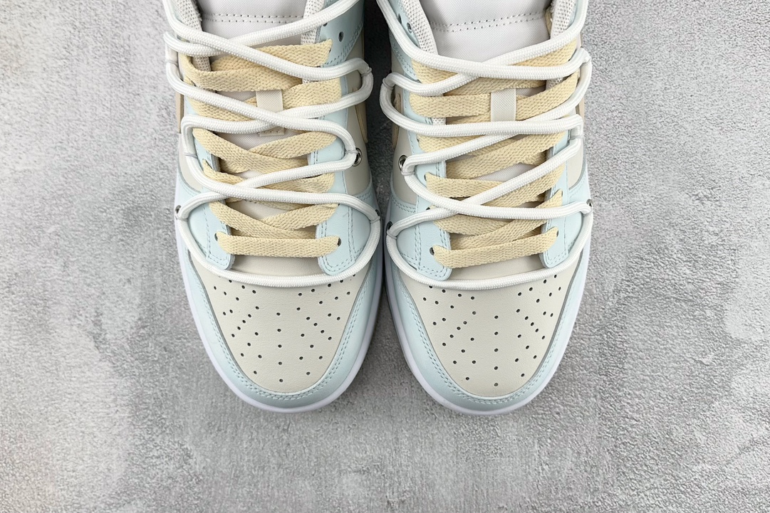 Pure original custom sneakers Nike Dunk Low Sea Salt Coconut Cloud Rice Blue DV0831-003