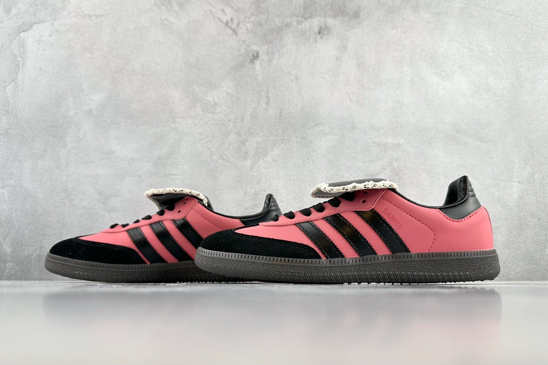 Custom sneakers adidas Samba OG black and pink B75807