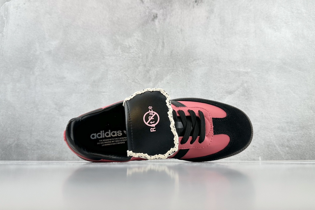 Custom sneakers adidas Samba OG black and pink B75807