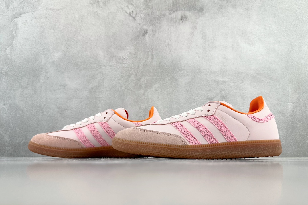 Export order custom sneakers adidas originals Samba OG steam puppet sweetheart Barbie dopamine pink white IG5932