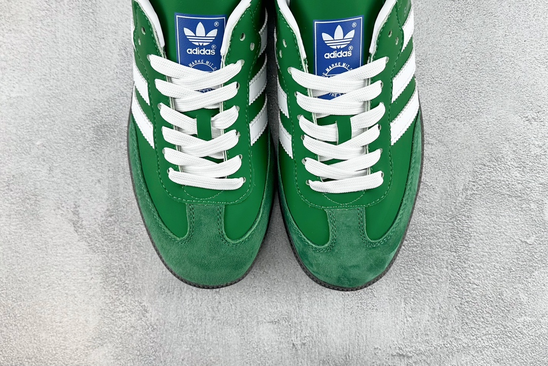 Export order custom sneakers adidas originals Samba OG berry engraved green white green IG1024