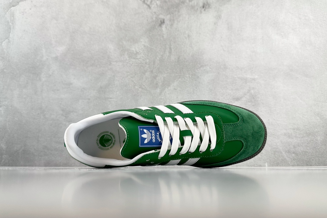 Export order custom sneakers adidas originals Samba OG berry engraved green white green IG1024