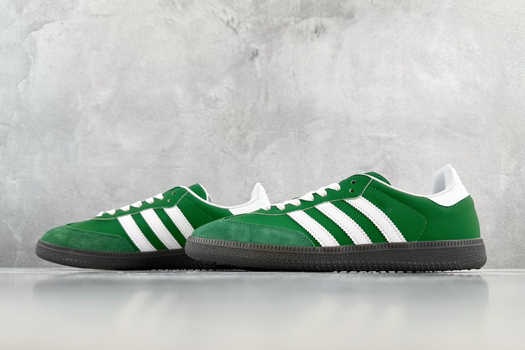 Export order custom sneakers adidas originals Samba OG berry engraved green white green IG1024