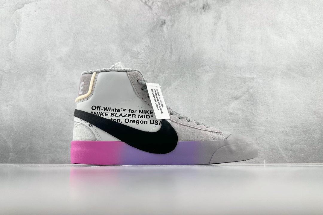 OFF-WHITE x Nike Blazer Mid Wolf ”Grey Serena”THE TEN AA3832-002