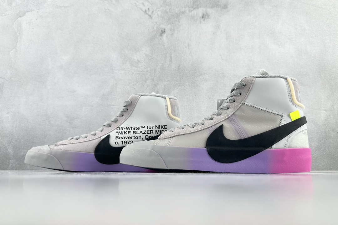 OFF-WHITE x Nike Blazer Mid Wolf ”Grey Serena”THE TEN AA3832-002