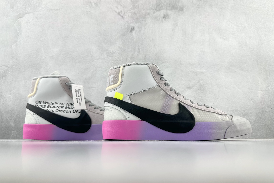 OFF-WHITE x Nike Blazer Mid Wolf ”Grey Serena”THE TEN AA3832-002