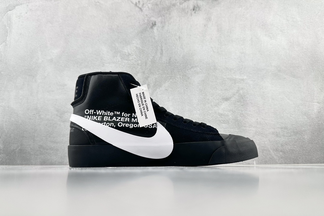 OFF-WHITE × Nike Blazer Mid Grim Reaper 黑白 AA3832-001