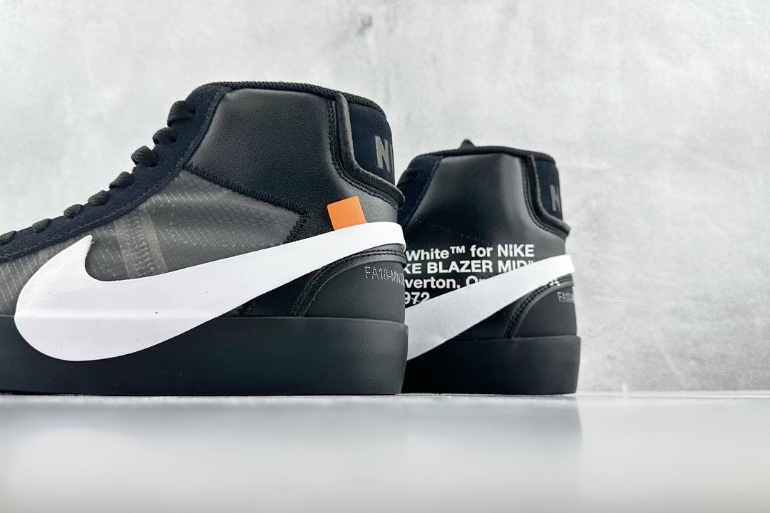 OFF-WHITE × Nike Blazer Mid Grim Reaper 黑白 AA3832-001