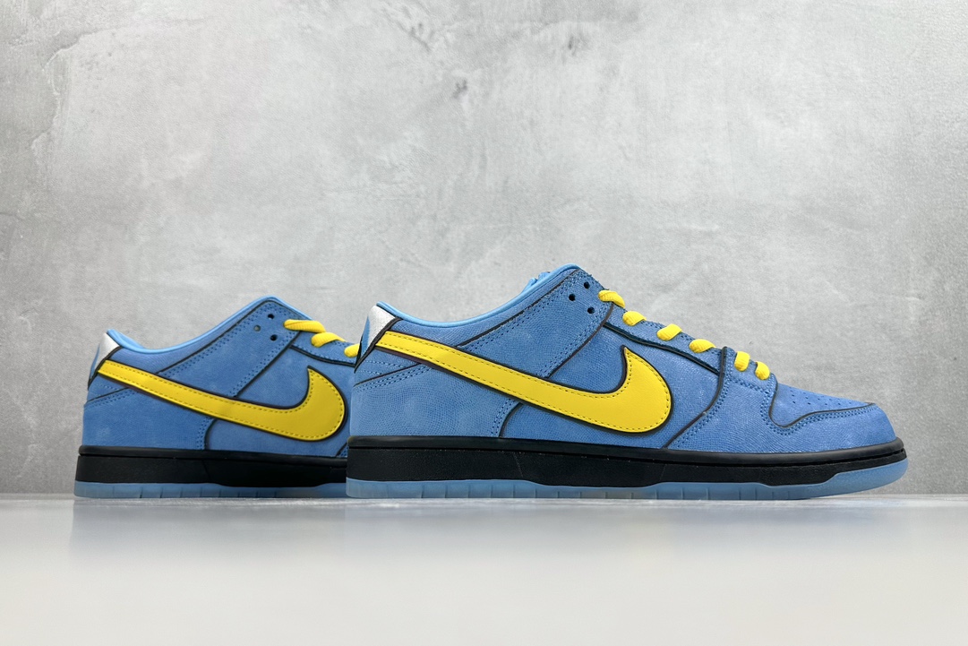 The Powerpuff Girls x Nike Dunk SB Low 飞天小女警联名 泡泡 浅蓝 FZ8320-400