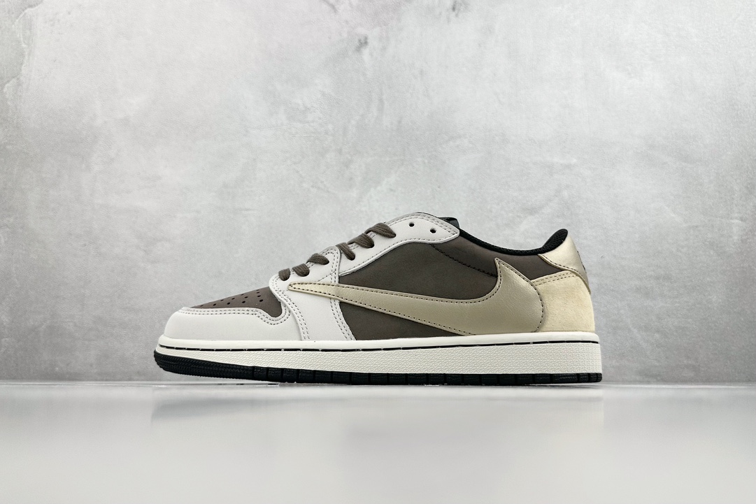 定制 Travis Scott x Fragment x Air Jordan 1 Low TS联名倒勾 DM7866-816