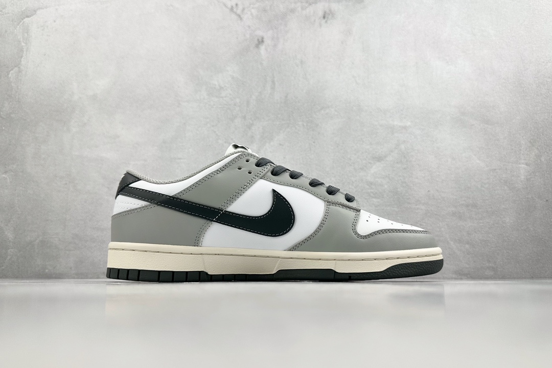 最新外贸批次 Nike Dunk Low ”Light Smoke Grey” 白灰 DD1503-117