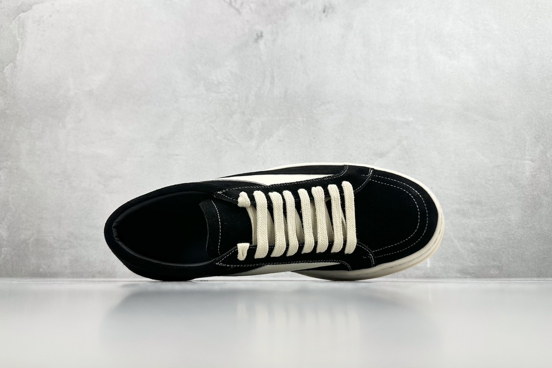 RICK OWENS/RO suede black and white RU01C4897LVSLPO-911