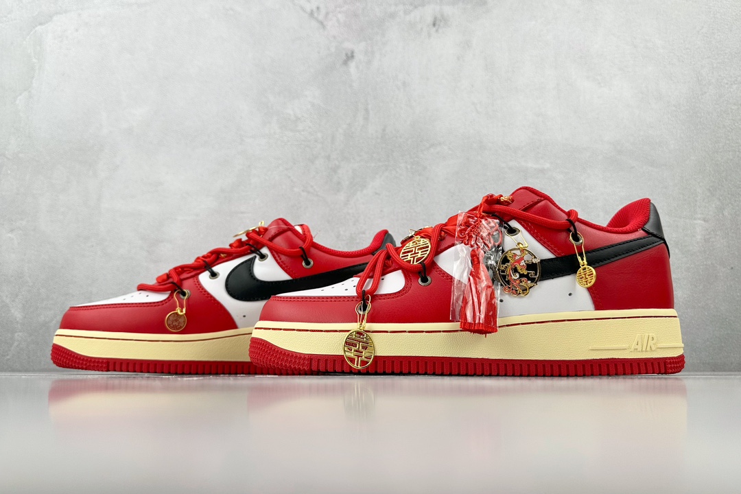 Customized sneakers Nike Air Force 1 Low Empty Car No. 1 Wedding National Trend Happy Marriage Wedding Shoes CV1724-100