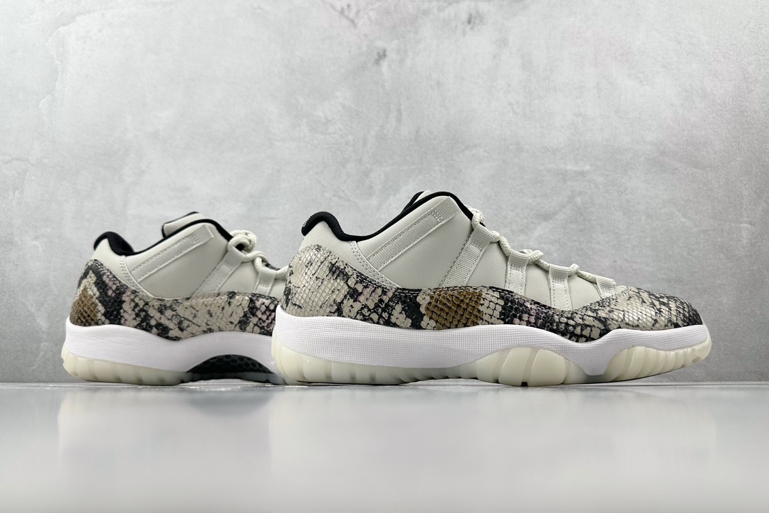 纯原口碑神作外贸特供JordanAirJordan11snakeskin白色货号CD6846002尺码4