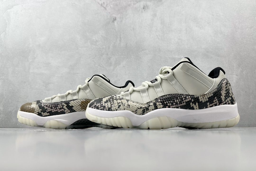 纯原口碑神作外贸特供JordanAirJordan11snakeskin白色货号CD6846002尺码4