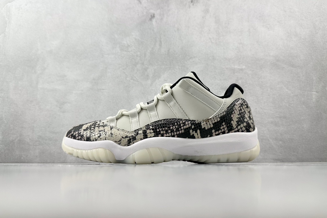 纯原口碑神作外贸特供JordanAirJordan11snakeskin白色货号CD6846002尺码4