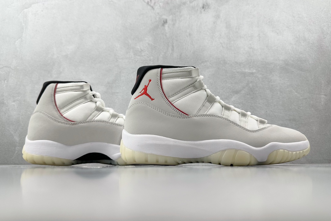 纯原口碑神作外贸特供JordanAirJordan11platinumtint白红兔八哥白红货号3780