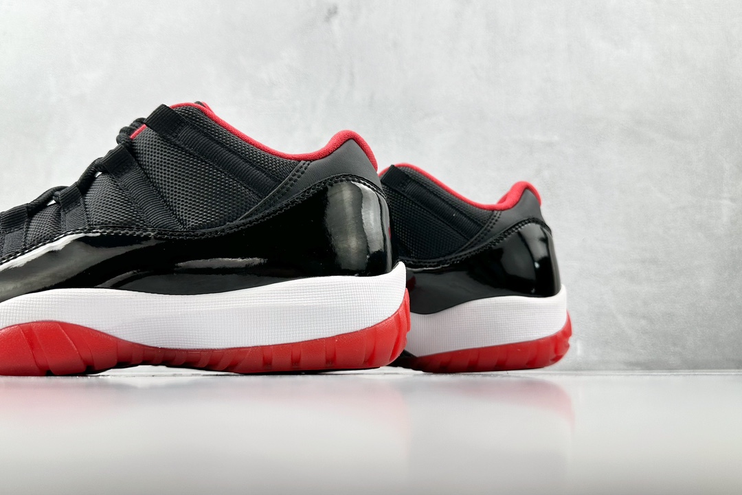 纯原口碑神作外贸特供JordanAirJordan11retrolow黑红货号528895012尺码40