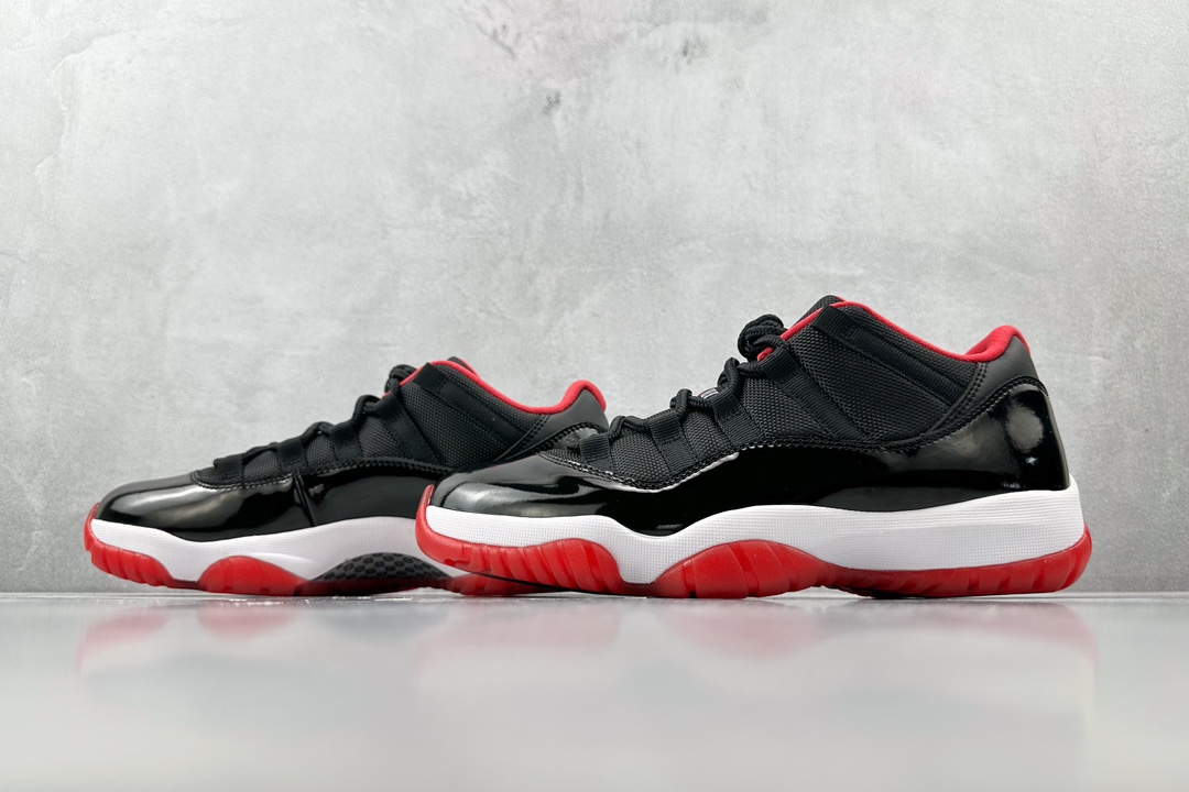 纯原口碑神作外贸特供JordanAirJordan11retrolow黑红货号528895012尺码40