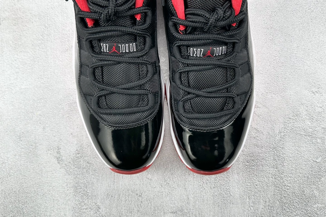 纯原口碑神作外贸特供JordanAirJordan11retrolow黑红货号528895012尺码40